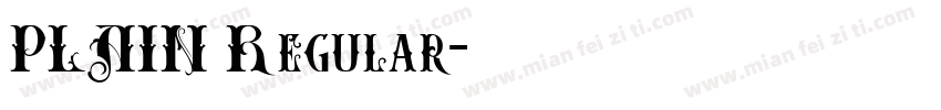 PLAIN Regular字体转换